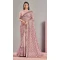 Rose Pink Color Net & Lycra Fancy Party Wear Designer Saree Blouse -3221145282