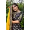 Black Color Silk Embroidery Mehendi Sangeet Wear Lehenga Choli -3136144732