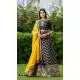 Black Color Silk Embroidery Mehendi Sangeet Wear Lehenga Choli -3136144732
