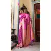 Magenta Color Soft Dola Silk Traditional Party Wear Saree Blouse -3219145266