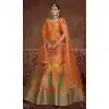 Multi Color Art Silk Designer Bridal Wedding Wear Lehenga Choli -3293145851