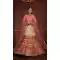 Beige Color Art Silk Designer Bridal Wedding Wear Lehenga Choli -3293145854