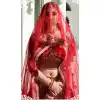 Red Color Velvet Bridal Wedding Wear Designer Women Lehenga Choli -3369146475