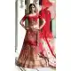 Red Color Velvet Bridal Wedding Wear Designer Women Lehenga Choli -3369146475