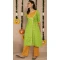 Parrot Green Color Cotton Casual Party Wear Girls Readymade Kurtis -3546147953