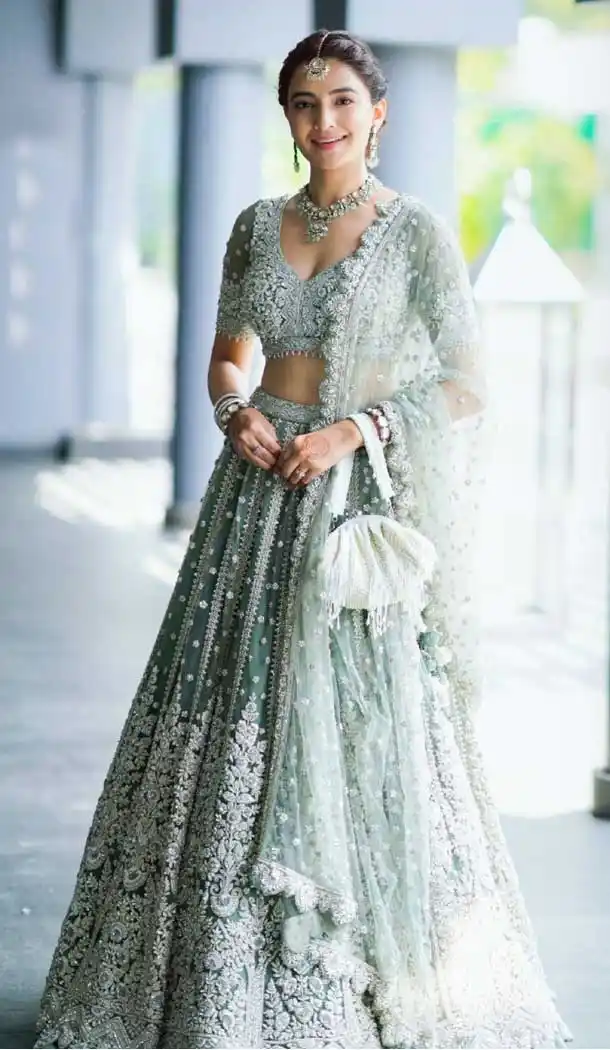 Grey Color Heavy Butterfly Net Designer Plus Size Women Lehenga Choli -3570148153