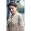 Beige Color Heavy Butterfly Net Designer Plus Size Women Lehenga Choli -3570148154