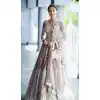 Beige Color Heavy Butterfly Net Designer Plus Size Women Lehenga Choli -3570148154