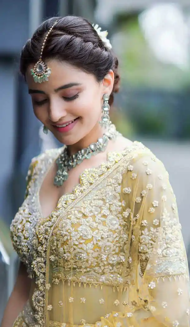 Mustard Color Heavy Butterfly Net Designer Plus Size Women Lehenga Choli -3570148155