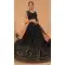 Black Color Georgette Embroidery Designer Wear Lehenga Choli -3603148350