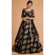 Black Color Soft Net Fancy Festive Wear Plus Size Lehenga Choli - 3700149109