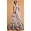 Blush Pink Color Soft Net Fancy Festive Wear Plus Size Lehenga Choli - 3700149110