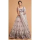 Blush Pink Color Soft Net Fancy Festive Wear Plus Size Lehenga Choli - 3700149110