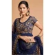 Royal Blue Color Soft Net Fancy Festive Wear Plus Size Lehenga Choli - 3700149114