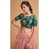 Multi Color Soft Net Fancy Festive Wear Plus Size Lehenga Choli - 3700149118