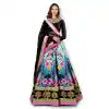 Multi Color Art Silk With Satin Digital Printed Designer Floral Lehenga Choli -3764149531