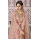Peach Color Russian Silk Designer Pakistani Style Salwar Kameez -3778149633
