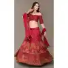 Maroon Color Banglory Silk Designer Party Wear Women Lehenga Choli -3784149666