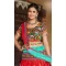 Navratri Festive Special Red Color Cotton Plus Size Women Lehenga Choli -111976255