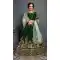 Green Color Taffeta Silk Designer Mehendi Wear Lehenga Choli -3797149772
