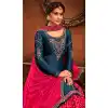 Teal Blue Color Modal Satin Embroidery Party Wear Lehenga Suit -3746149412