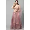 Onion Pink Color Net Fancy Party Function Wear Women Lehenga Choli -3861150214