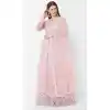 Fascinating Pink Color Net Diwali Festive Function Wear Women Lehenga Choli -3871150247