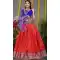 Blue Red Color Pure Silk Zari Weaving Work Function Wear Lehenga Choli -4000151021