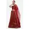 Jacquard Zari Woven Work Party Wear Women Lehenga Choli in Maroon -4380154092