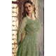 Pista Green Color Butterfly Net Embroidery Work Pakistani Anarkali Salwar Kameez -4402154249