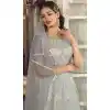 Lite Green Color Butterfly Net Embroidery Work Pakistani Anarkali Salwar Kameez -4402154250