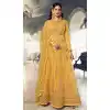 Yellow Color Butterfly Net Embroidery Work Pakistani Anarkali Salwar Kameez -4402154253