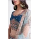 Blue Color Net Sequence Embroidery  Work Bridal Wedding Lehenga Choli -4403154254