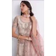 Off White Color Net Sequence Embroidery  Work Bridal Wedding Lehenga Choli -4403154255