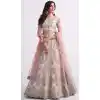Off White Color Net Sequence Embroidery  Work Bridal Wedding Lehenga Choli -4403154255