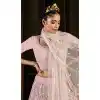 Dusty Pink Color Georgette Embroidery Designer Women Lehenga Choli -4420154419