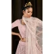 Dusty Pink Color Georgette Embroidery Designer Women Lehenga Choli -4420154419