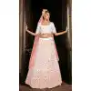 White Color Georgette Embroidery Designer Women Lehenga Choli -4420154420
