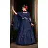 Navy Blue Color Georgette Embroidery Designer Women Lehenga Choli -4420154421