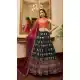 Georgette Thread Embroidery Work Designer Women Lehenga Choli in Green -4421154425