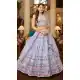 Georgette Thread Embroidery Work Designer Lehenga Choli in Sky Blue -4421154427