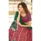 Deep Pink Color Thread Embroidery Work Georgette Women Lehenga Choli -4422154431