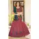 Deep Pink Color Thread Embroidery Work Georgette Women Lehenga Choli -4422154431