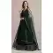 Bottle Green Net Embellished Work Traditional Wear Lehenga Choli -4426154473