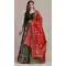 Green Jacquard Silk Gold Woven Work Traditional Wear Lehenga Choli -4426154474