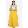 Yellow Color Net Fancy Evening Wear Lehenga Choli - 4449154604
