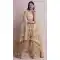 Cream Color Net Fancy Evening Wear Lehenga Choli - 4449154606