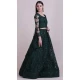 Emerald Green Color Net Fancy Evening Wear Lehenga Choli - 4449154611