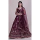 Magenta Color Taffeta Silk Fancy Evening Wear Lehenga Choli - 4449154612