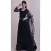 Navy Blue Color Net Fancy Evening Wear Lehenga Choli - 4449154618